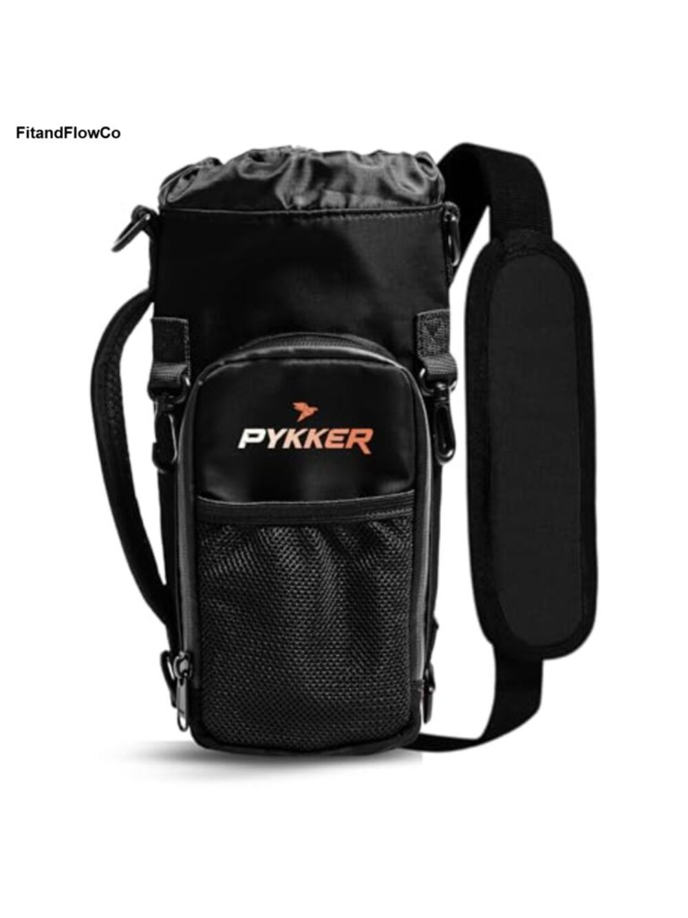 Insulated Water Bottle Carrier Bag Adjustable Strap Crossbody Sling
